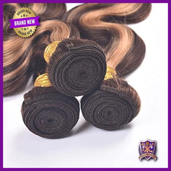 Brazilian Virgin Human Hair Extensions Body Wave 14 16 18 Inch